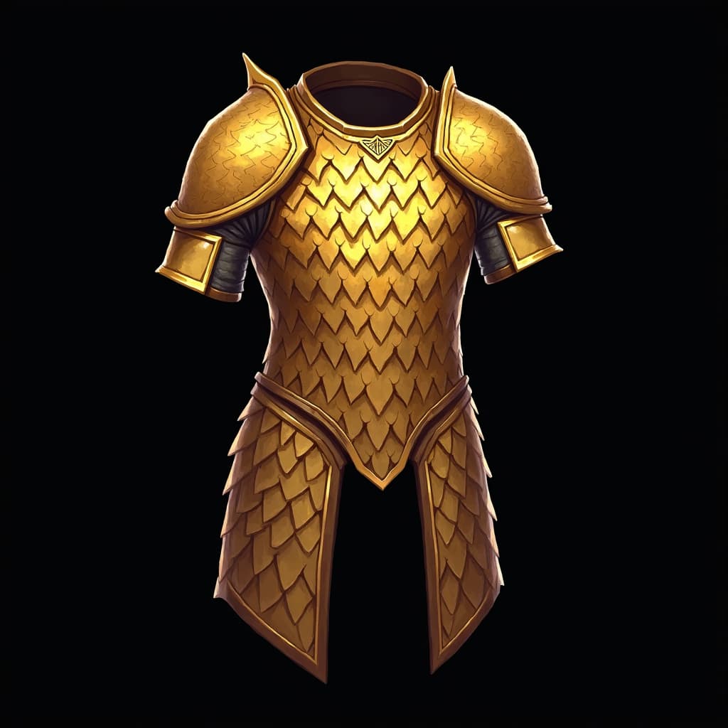 Brass Dragon Scale Mail