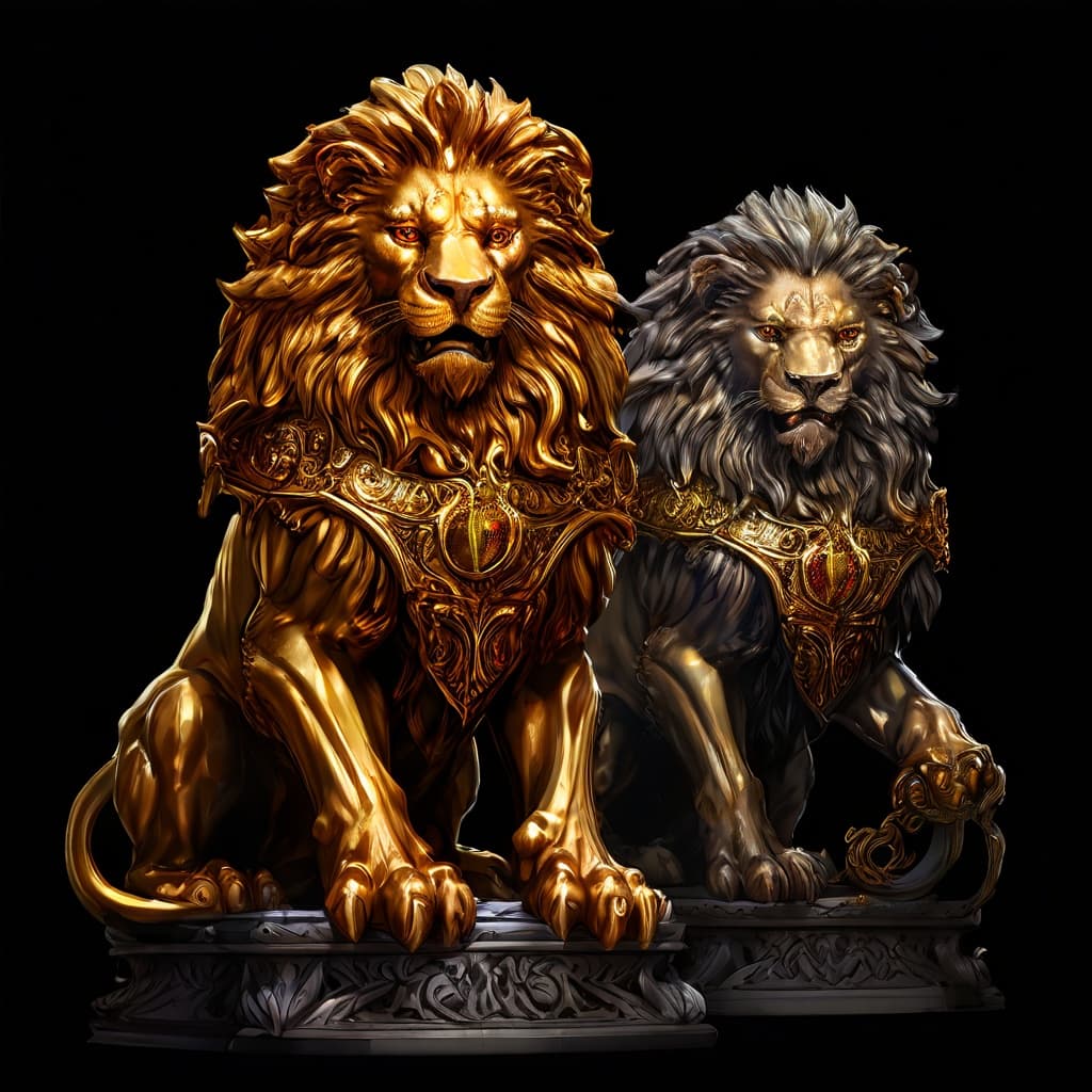 Golden Lions Figurine of Wondrous Power