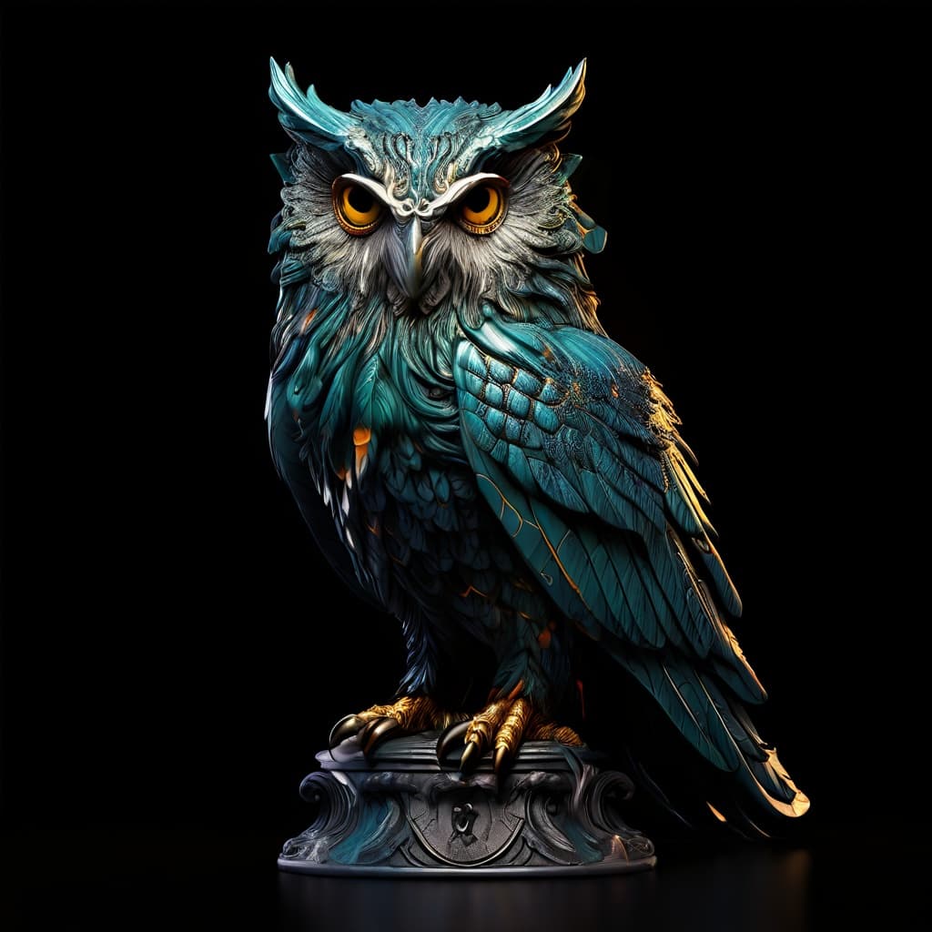 Serpentine Owl Figurine of Wondrous Power