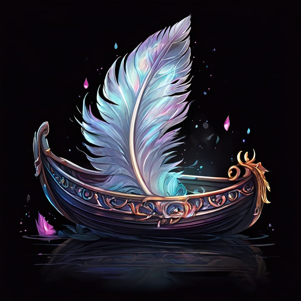 Swan Boat Feather Token