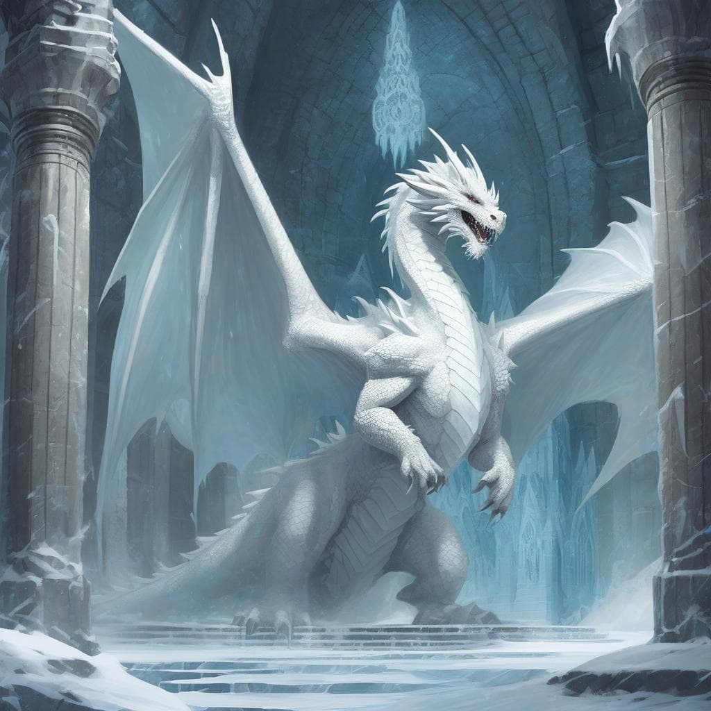 Adult White Dragon