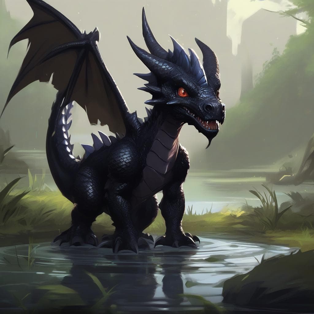 Black Dragon Wyrmling