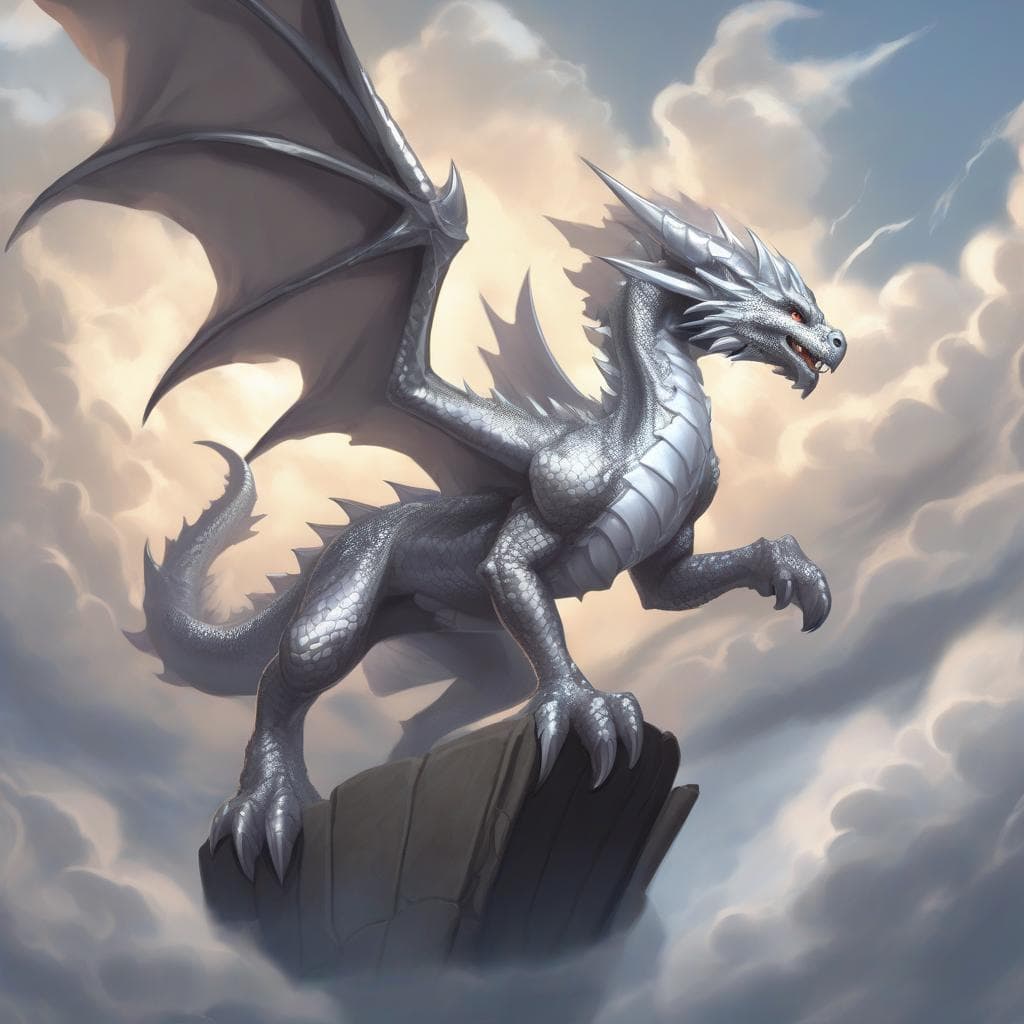 Silver Dragon Wyrmling