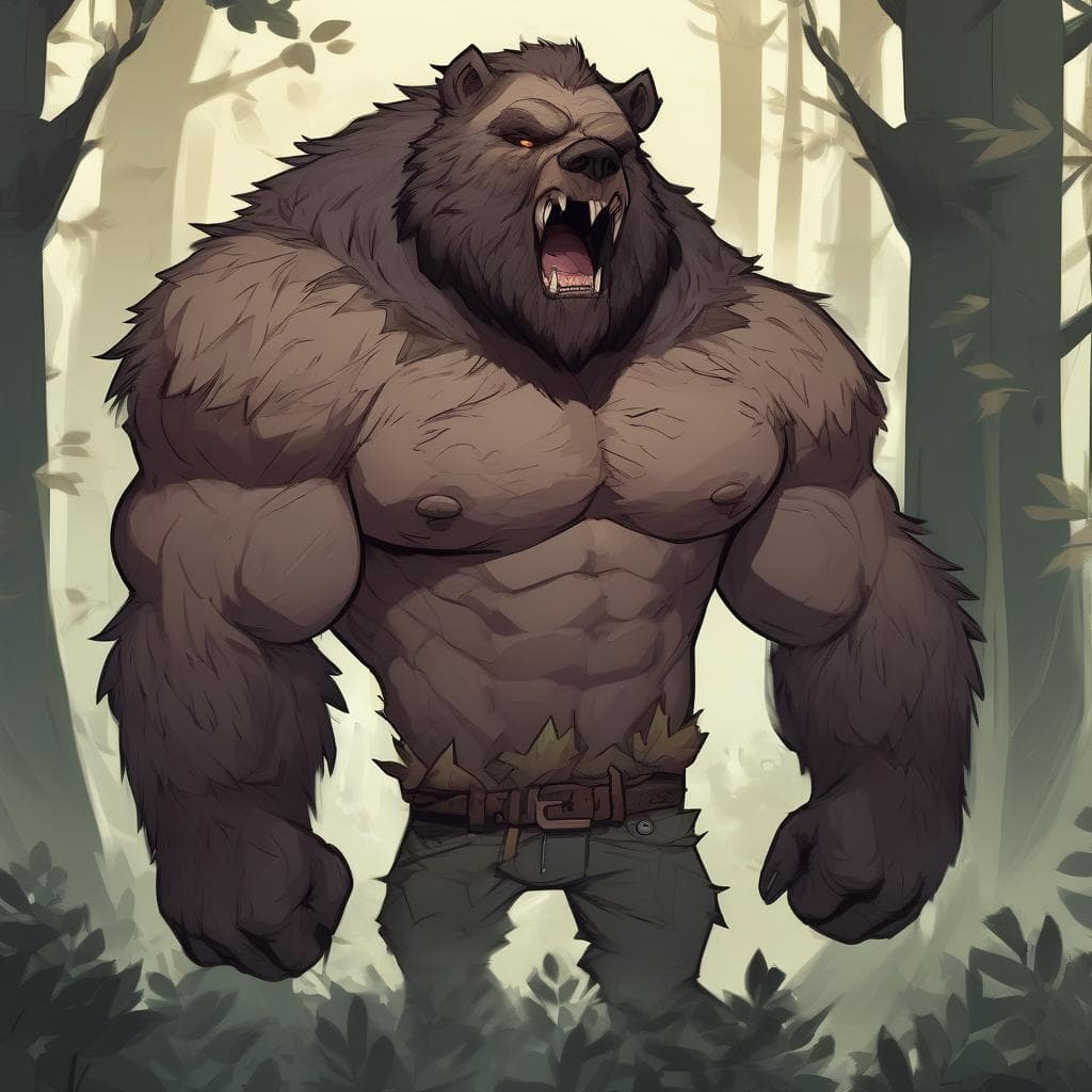 Werebear, Human Form