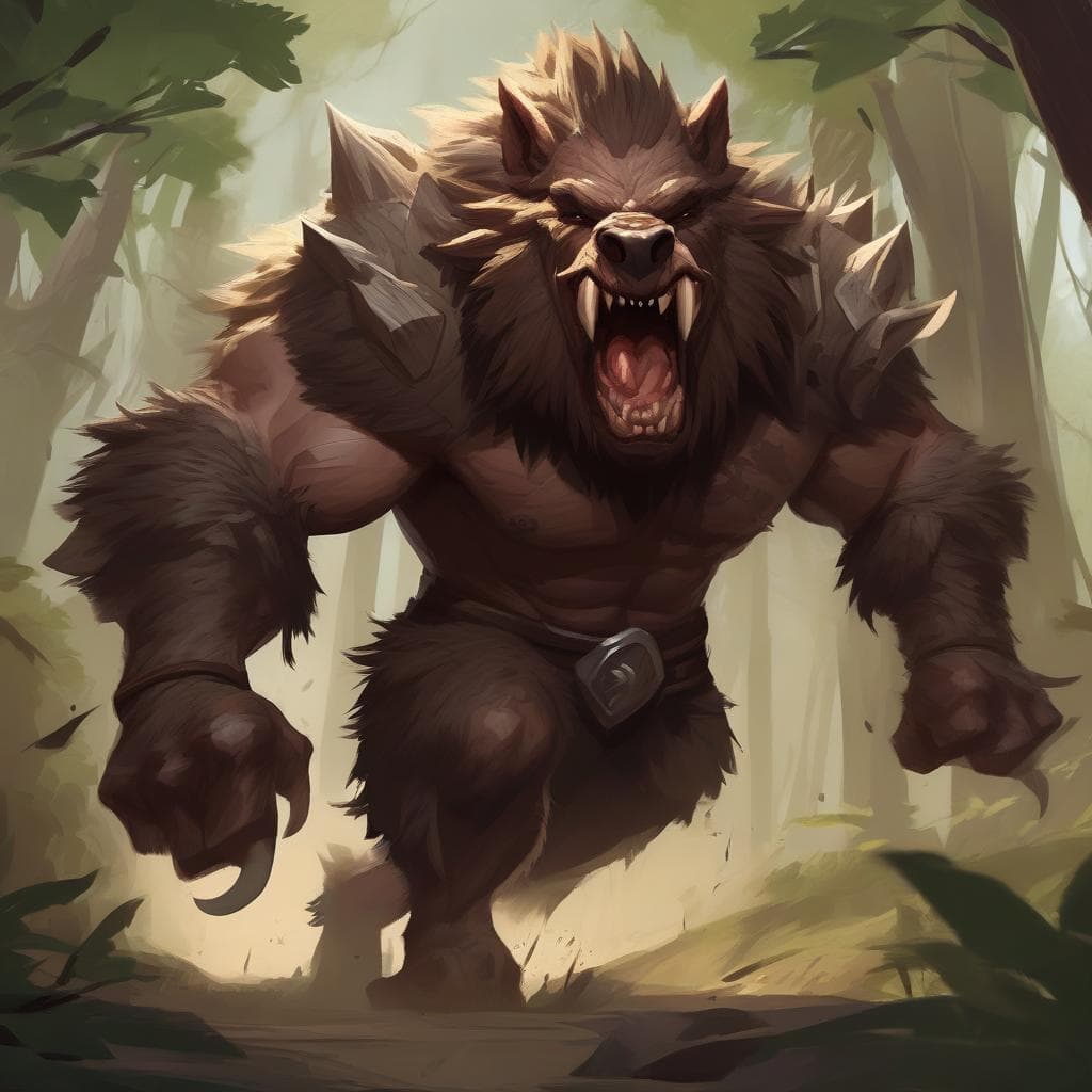 Wereboar, Boar Form