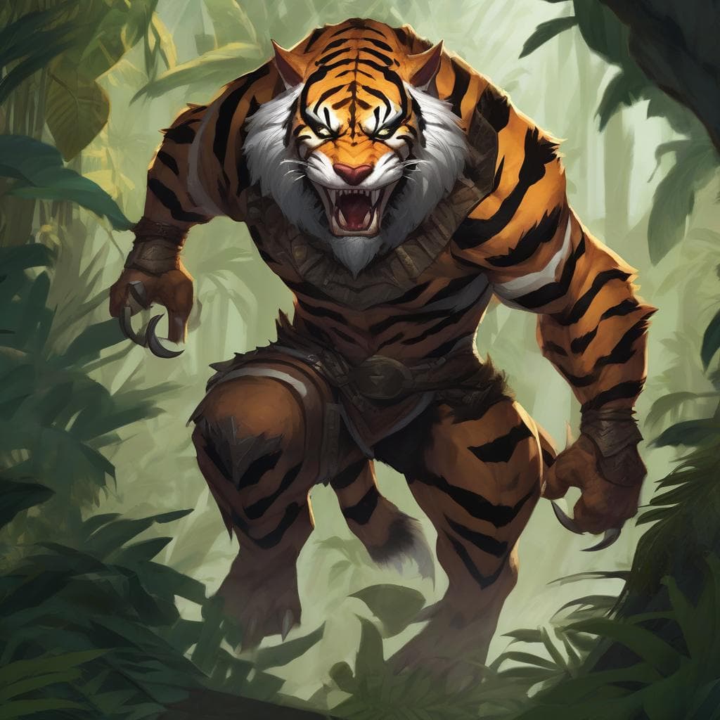 Weretiger, Hybrid Form