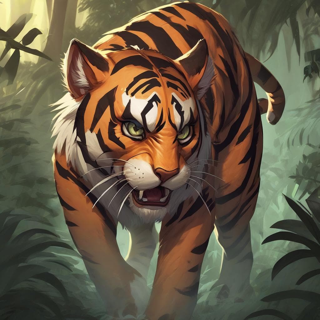 Weretiger, Tiger Form